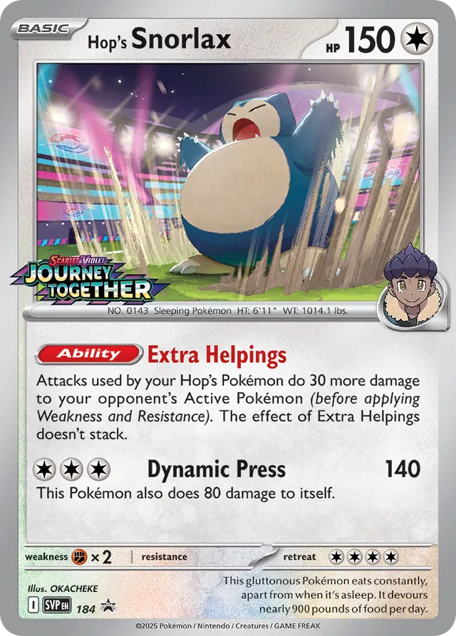 Snorlax - 184: Black Star Promos (Español)
