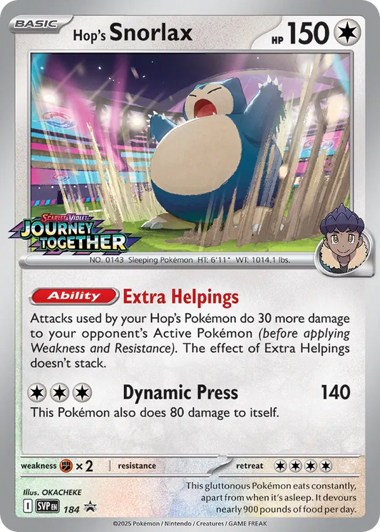 Snorlax - 184: Black Star Promos (Español)