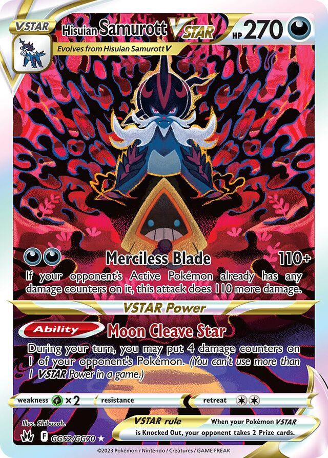 Hisuian Samurott VSTAR - GG52/GG70: Crown Zenith (CRZ)