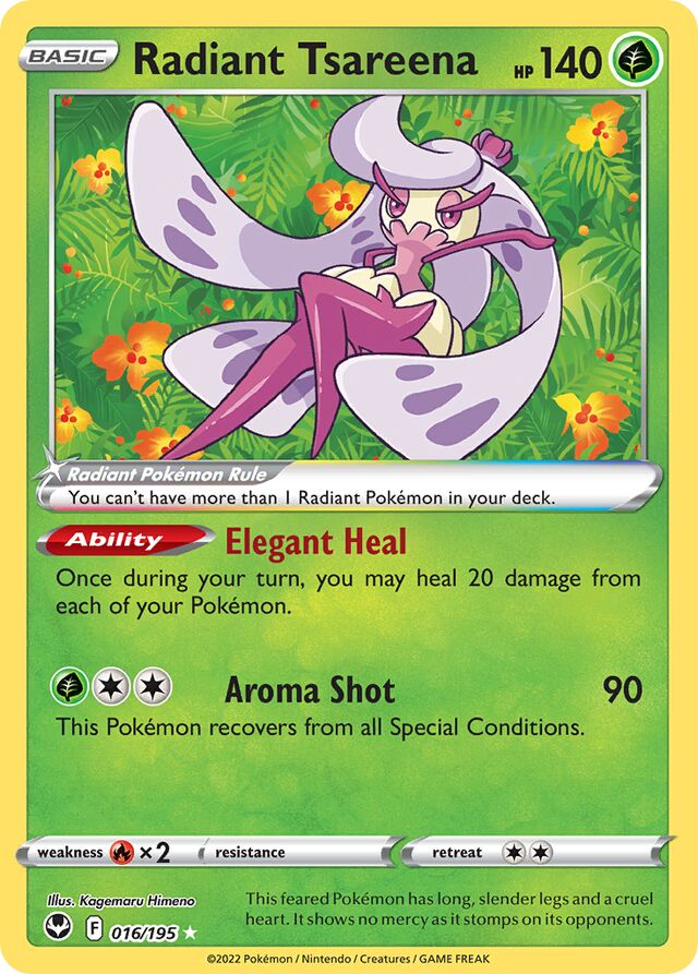 Radiant Tsareena - 016/195: Silver Tempest (SIT)