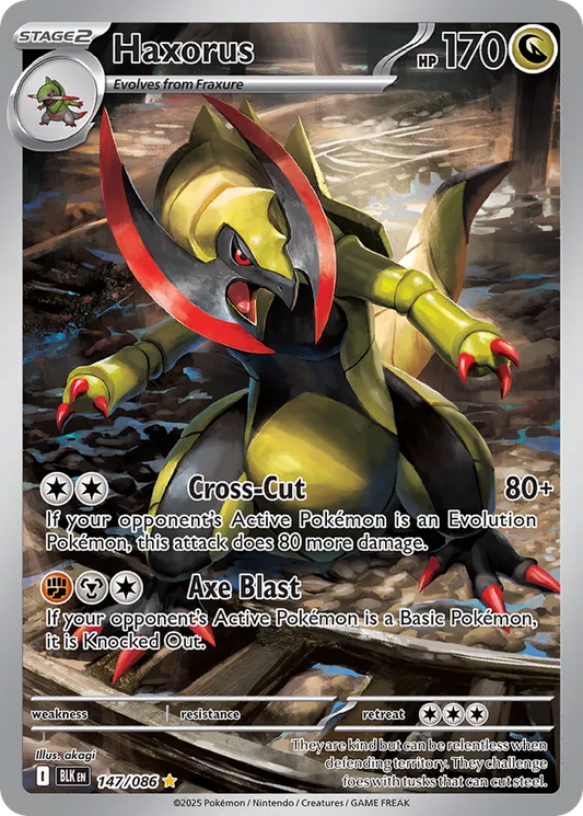 Haxorus - 147/086: Black Bolt (BLK)