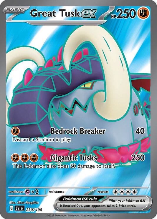 Great Tusk ex - 230/198: Scarlet & Violet (SVI)