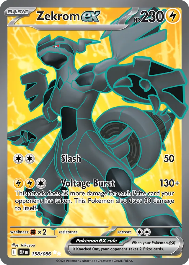 Zekrom EX - 158/086: Black Bolt (BLK)