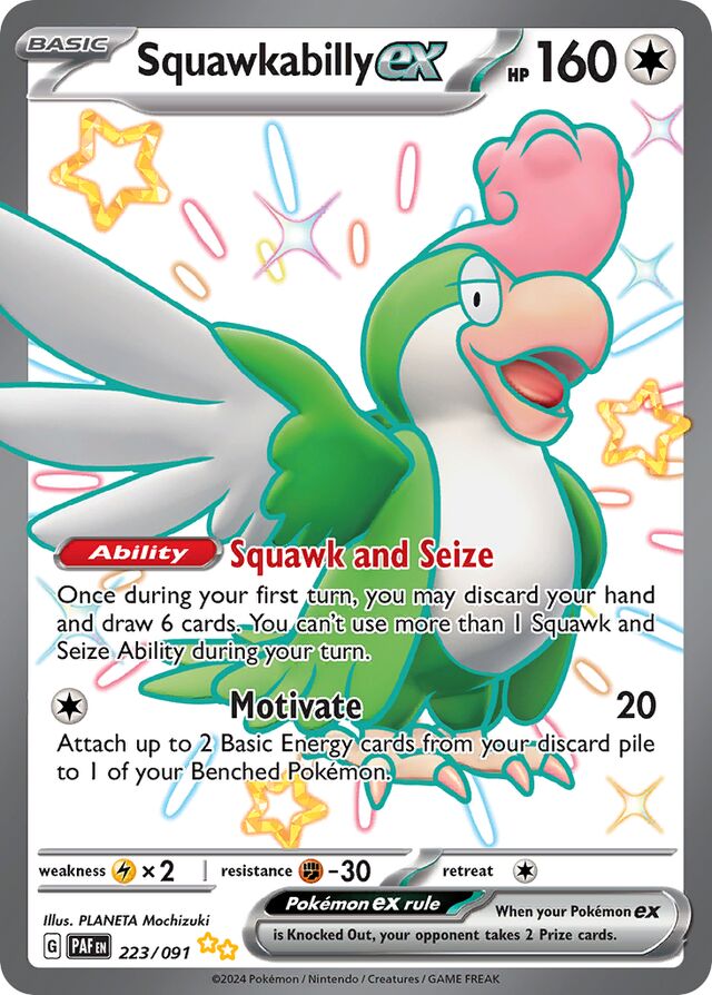 Squawkabilly ex - 223/091: Paldean Fates (PAF)