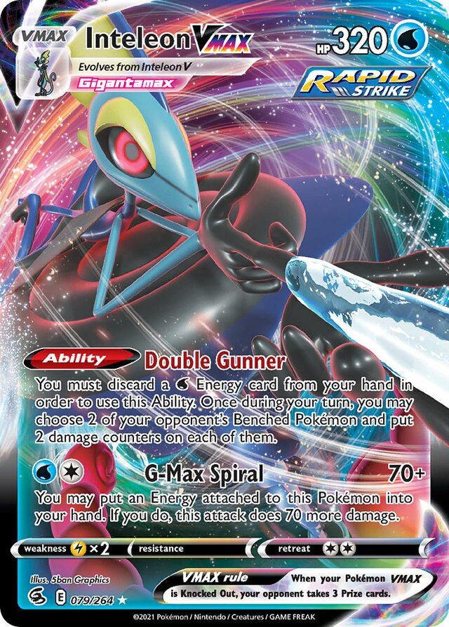 Inteleon Vmax - 079/264: Fusion Strike (FST)