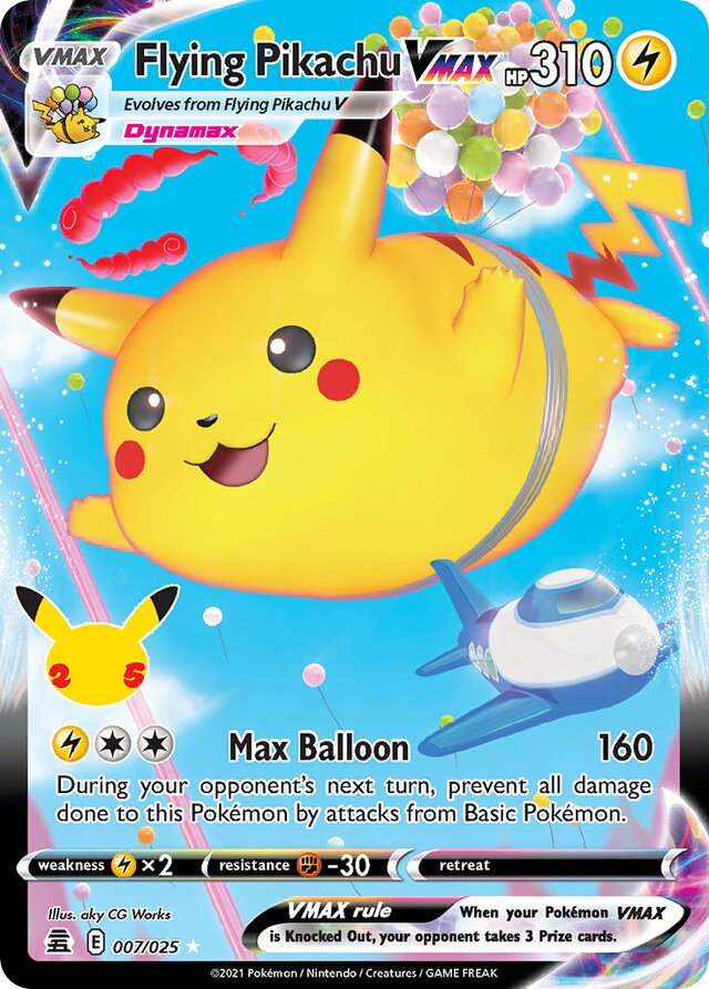 Flying Pikachu VMAX - 007/025: Celebrations (CEL)