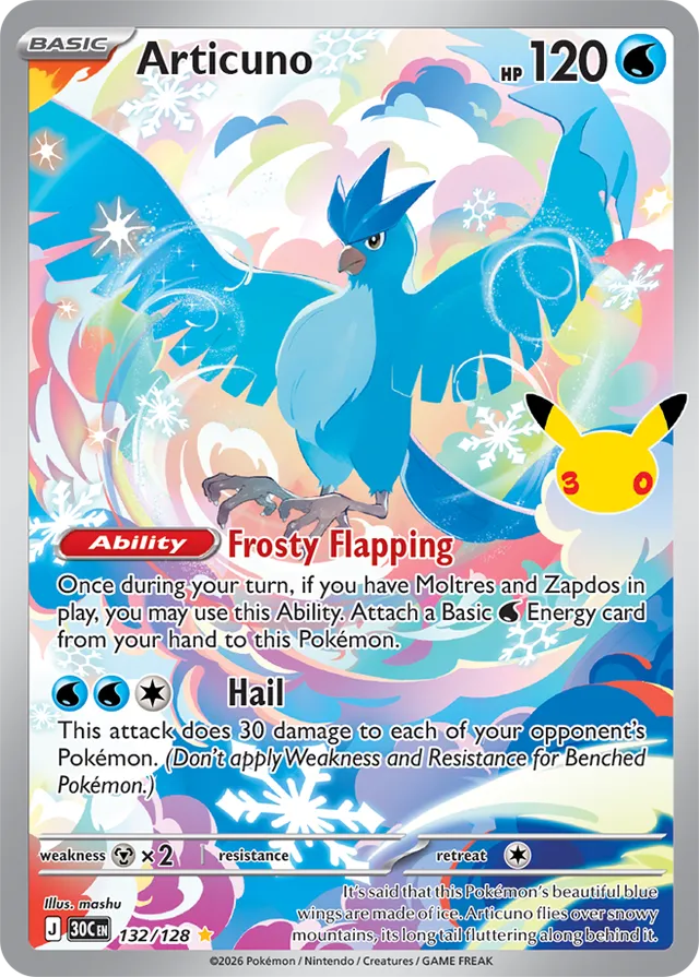Articuno - 132/128: 30th Celebration (30C EN)