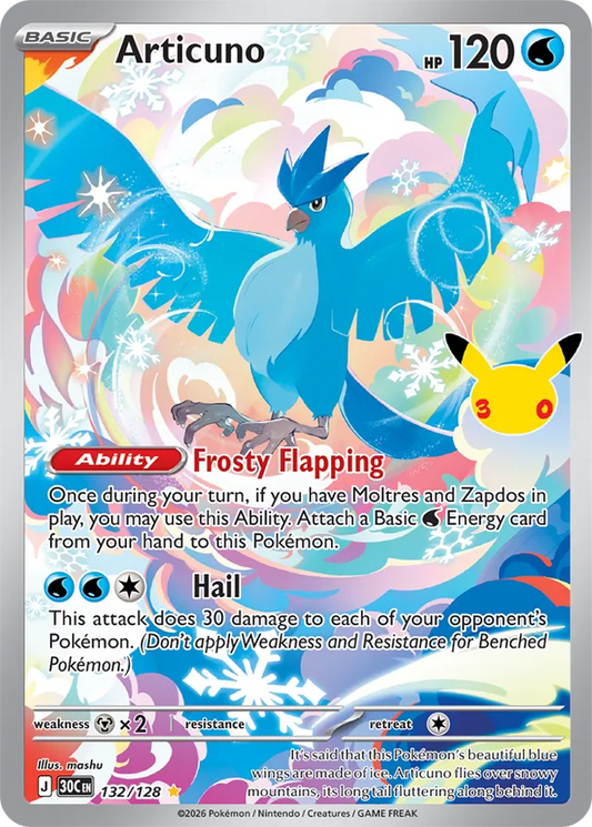Articuno - 132/128: 30th Celebration (30C EN)