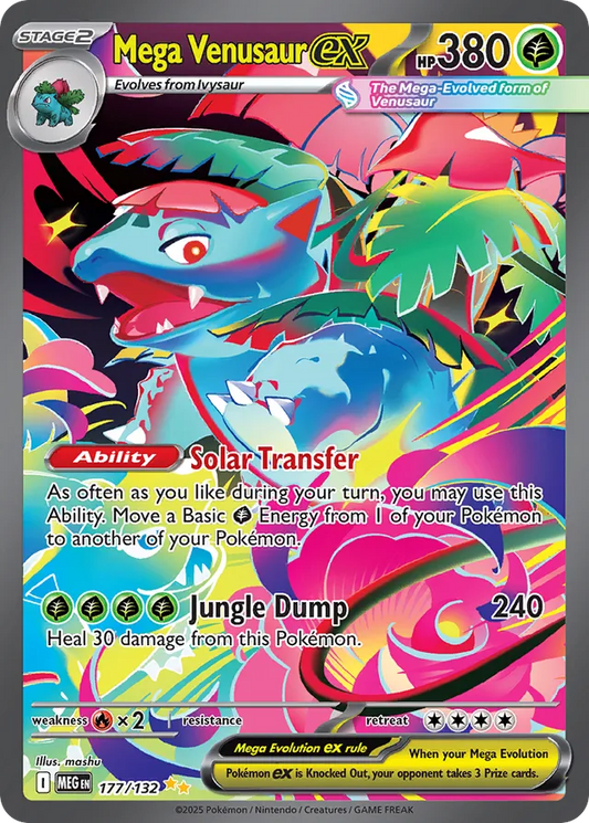 Mega Venusaur EX - 172/132: Mega Evolution (MEG)