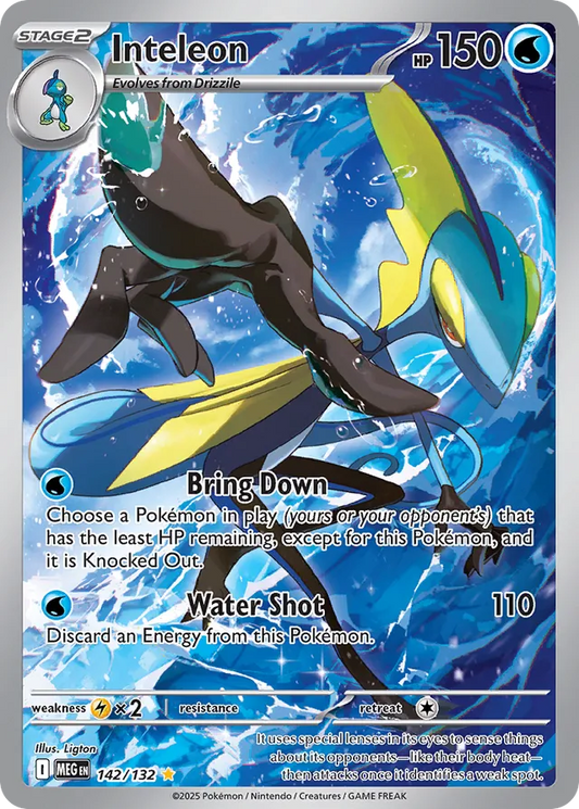 Inteleon - 142/132: Mega Evolution (MEG)