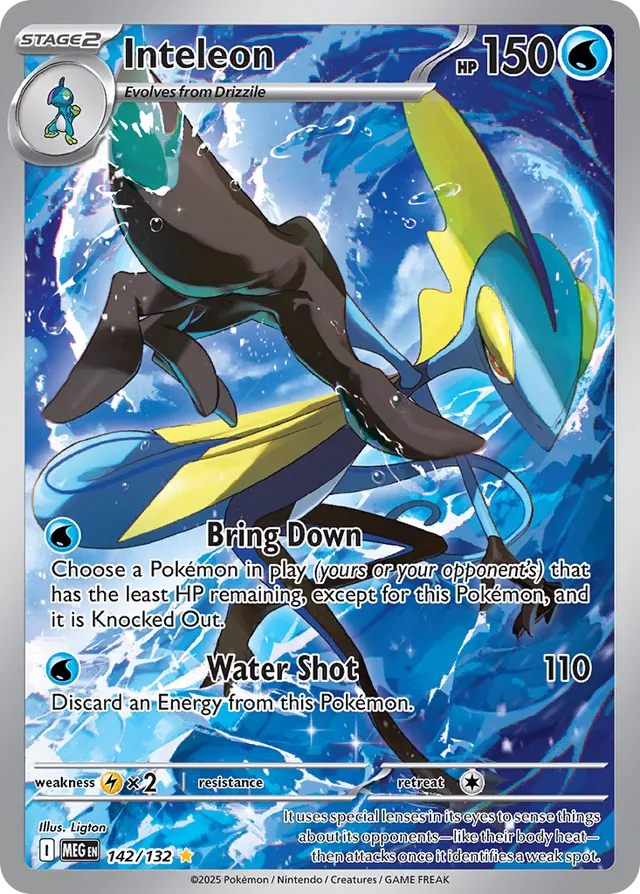 Inteleon - 142/132: Mega Evolution (MEG)