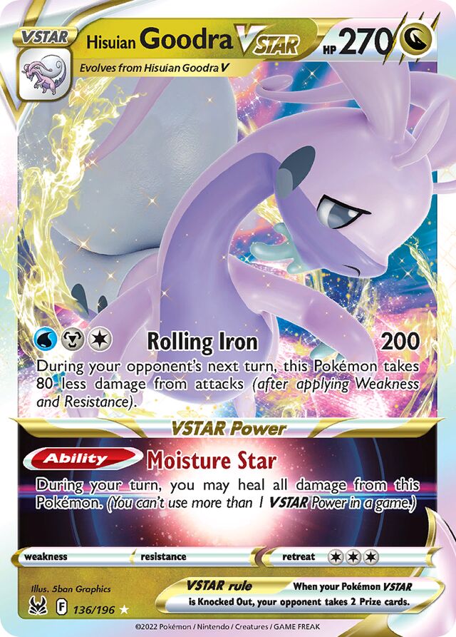 Hisuian Goodra VSTAR - 135/196: Lost Origin (LOR) (Español)