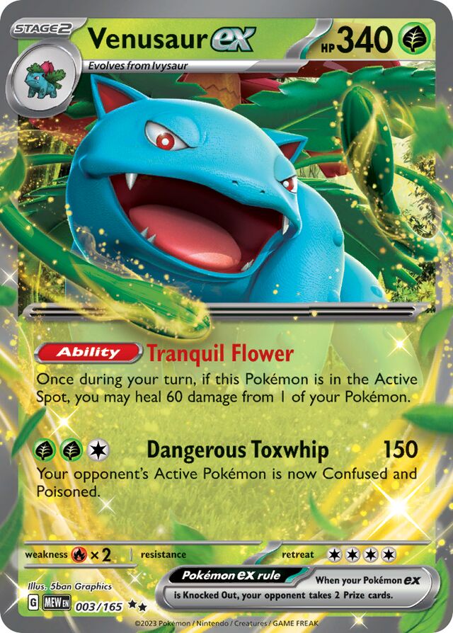 Venusaur ex - 003/165: Scarlet & Violet 151 (MEW)