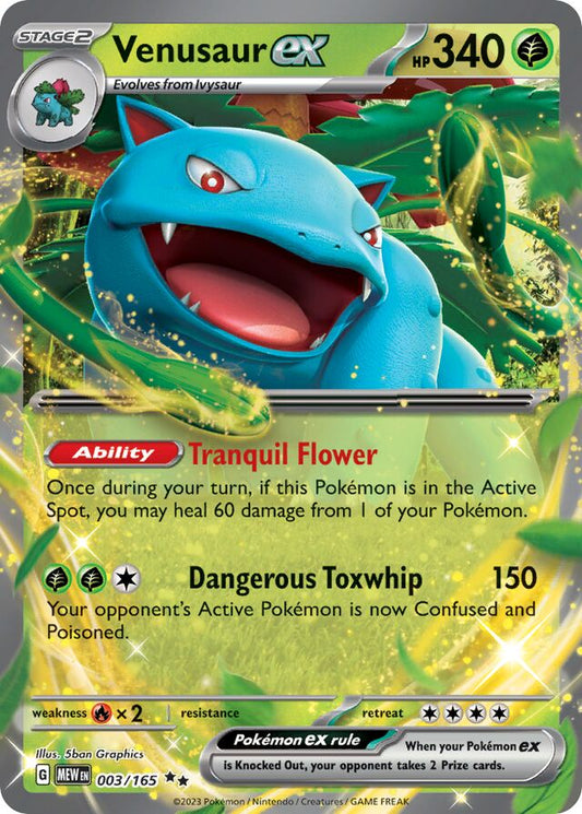 Venusaur ex - 003/165: Scarlet & Violet 151 (MEW)