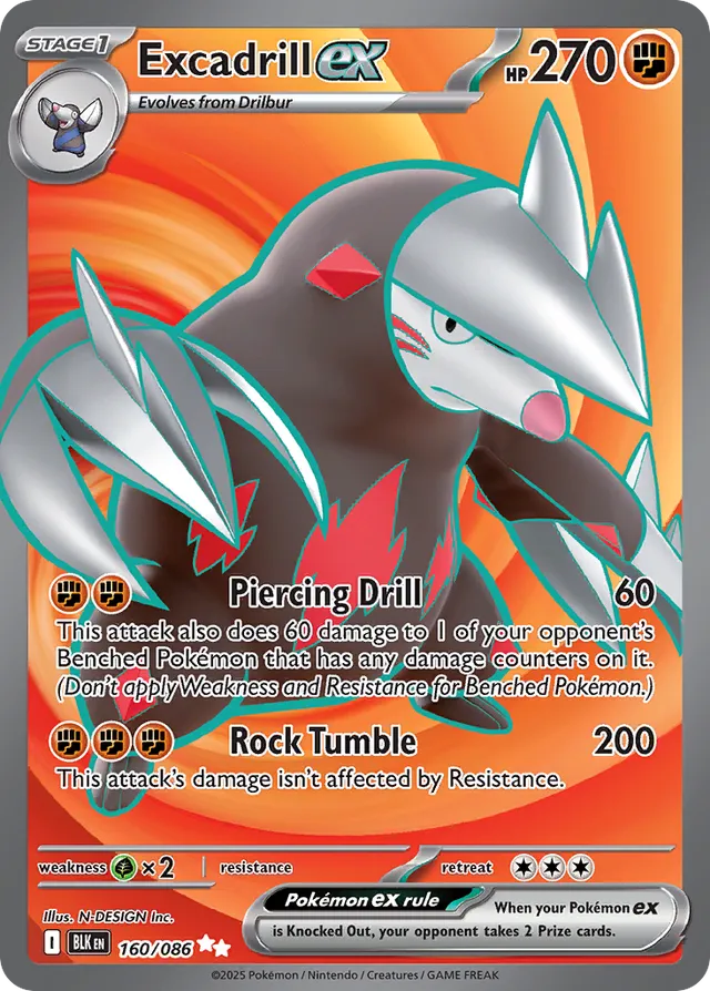 Excadrill EX - 160/086: Black Bolt (BLK)