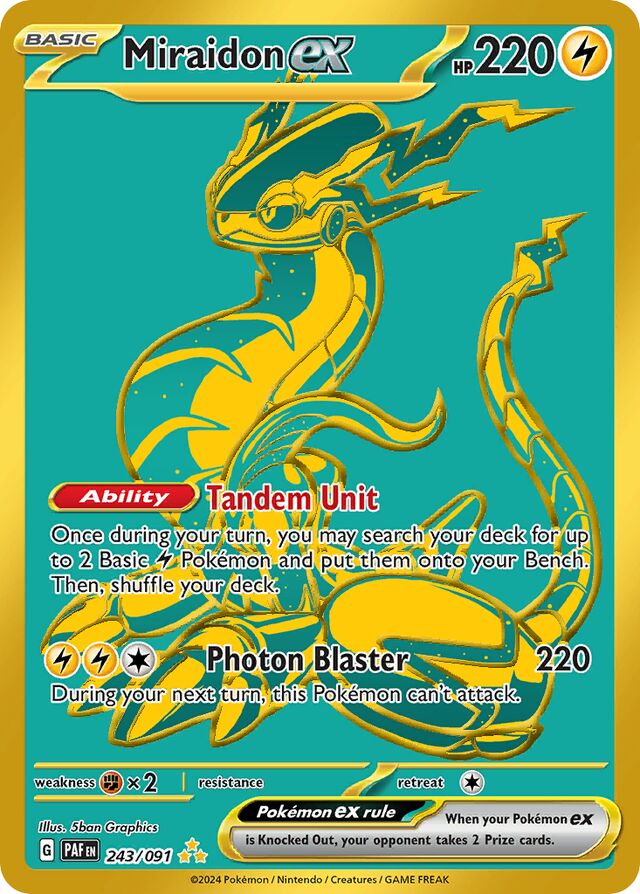 Miraidon ex - 243/091: Paldean Fates (PAF)