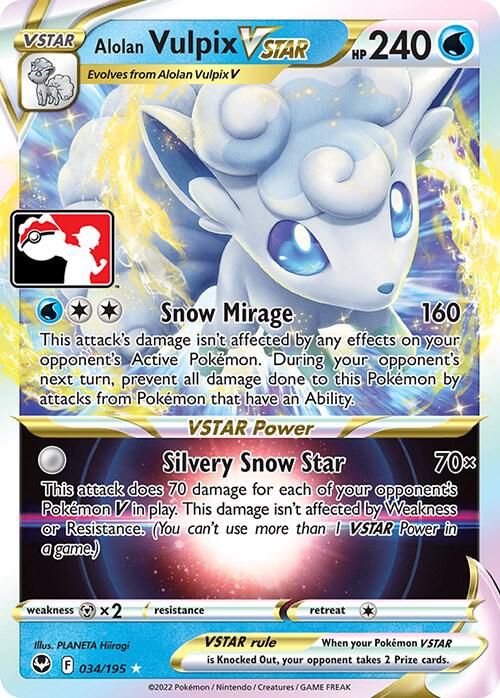 Alolan Vulpix VSTAR (Play!) - 034/195: Silver Tempest (SIT) (Español)