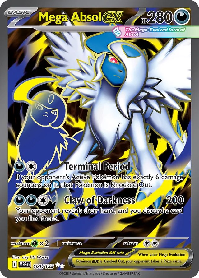 Mega Absol ex - 161/132: Mega Evolution (MEG)