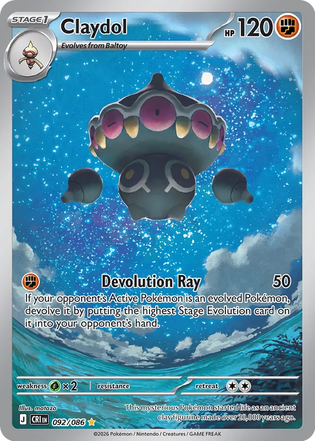 Claydol- 092/086: Chaos Rising (CRI)