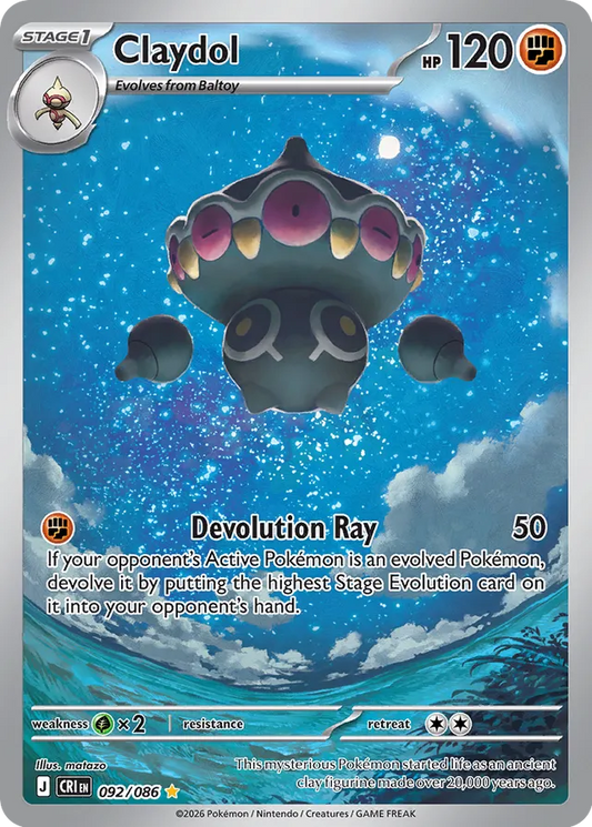 Claydol- 092/086: Chaos Rising (CRI)