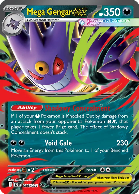 Mega Gengar ex - 056/094: Phantasmal Flames (PFL)