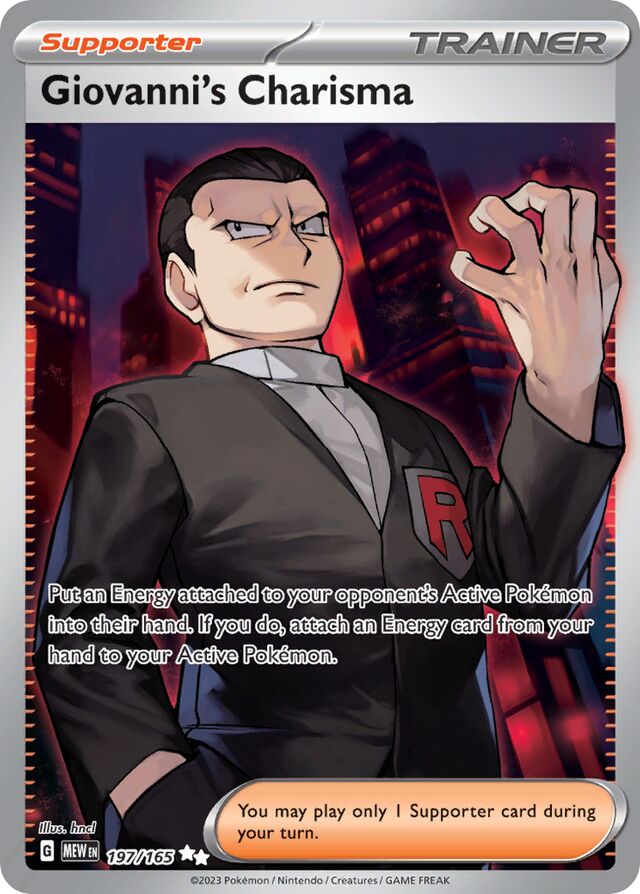 Giovanni's Charisma - 197/165: Scarlet & Violet 151 (MEW)