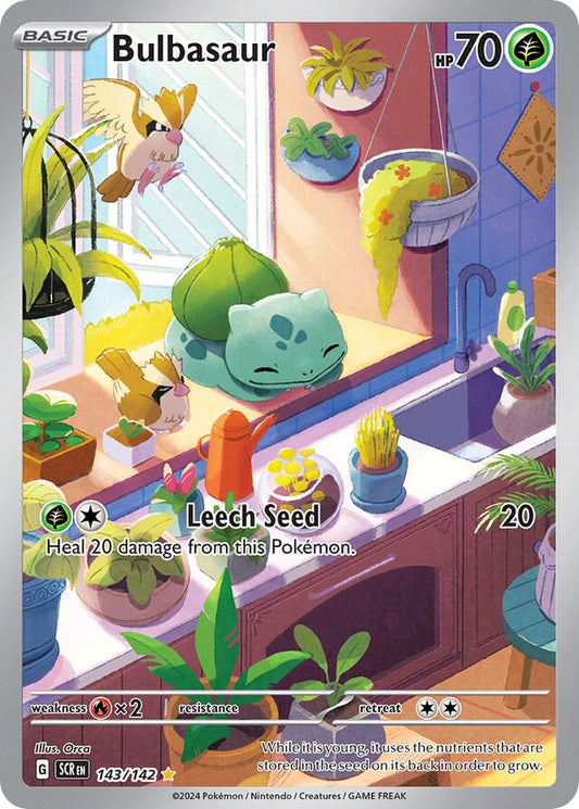 Bulbasaur - 143/142: Stellar Crown (SCR)