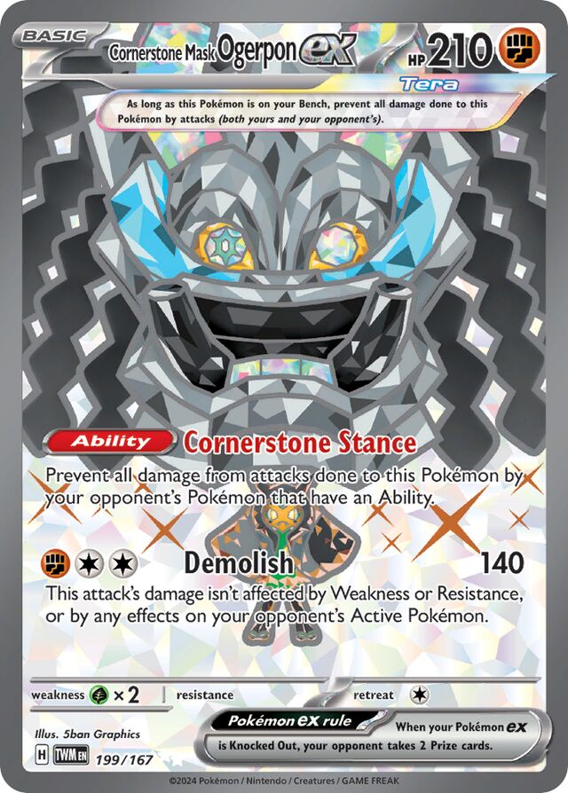 Cornerstone Mask Ogerpon ex - 199/167: Twilight Masquerade (TWM)