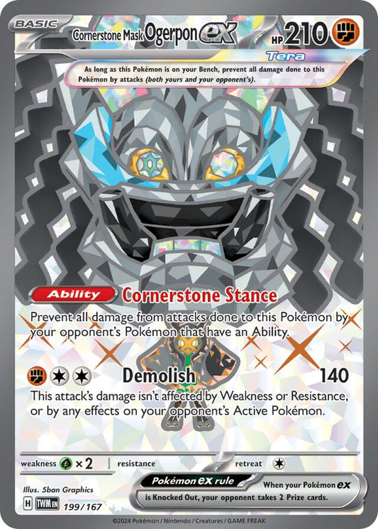 Cornerstone Mask Ogerpon ex - 199/167: Twilight Masquerade (TWM)