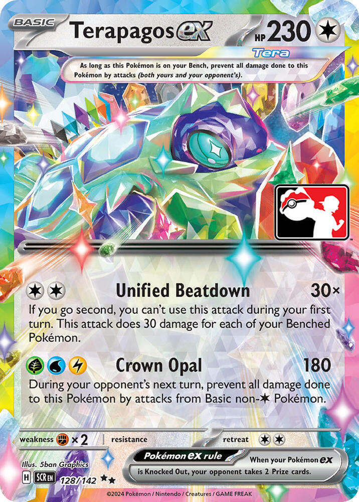 Terapagos ex (Play Prize Pack) - 128/142: Stellar Crown (SCR)