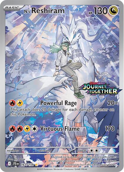 N's Reshiram (Estampa) - 167/159: Journey Together (JTG)
