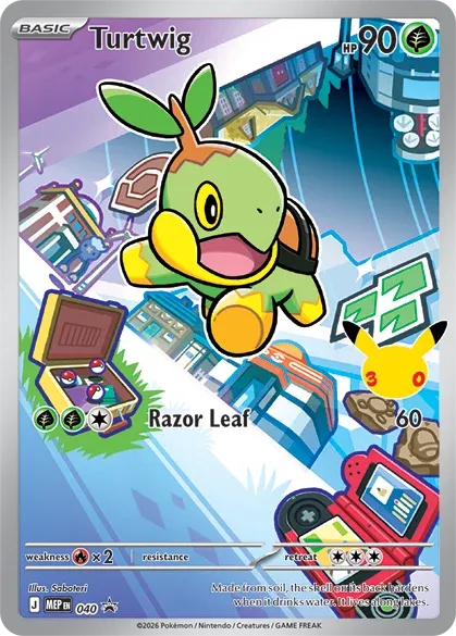 Turtwig - 040: Mega Black Star Promos