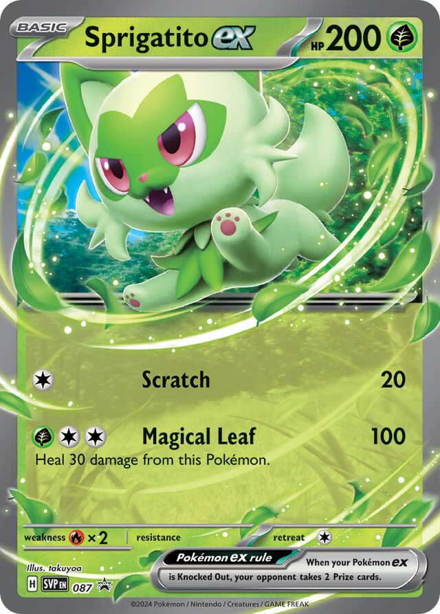 Sprigatito ex - 087: Black Star Promos