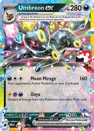 Umbreon ex (Play Prize Pack) - 060/131: Prismatic Evolutions (PRE) (Español)