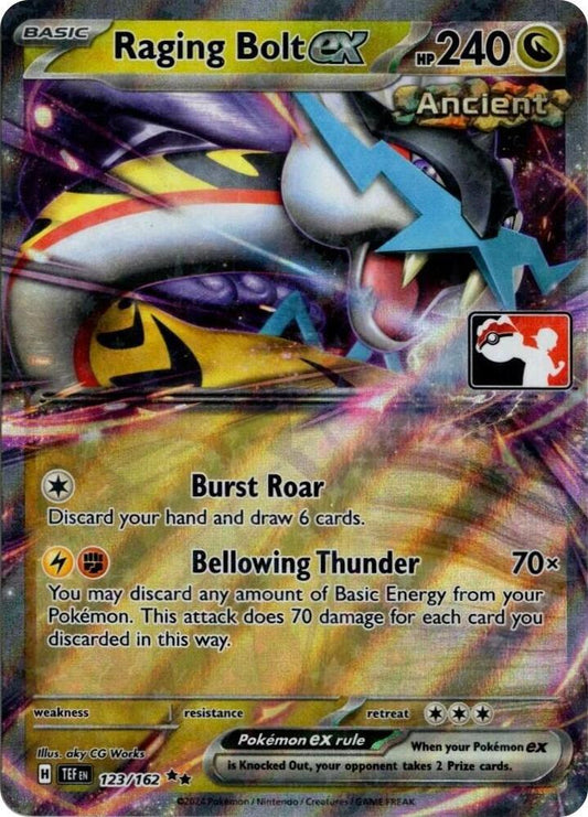 Raging Bolt ex (Play Prize Pack) - 123/162: Temporal Forces (TEF) (Español)