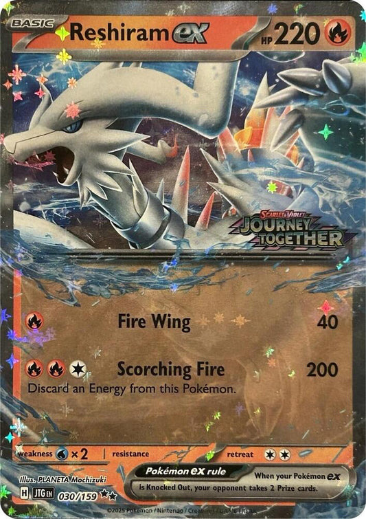 Reshiram ex (Estampa) - 030/159: Journey Together (JTG)