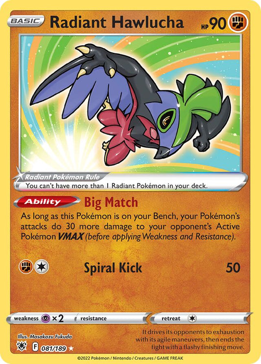 Radiant Hawlucha - 081/0189: Astral Radiance (ASR)