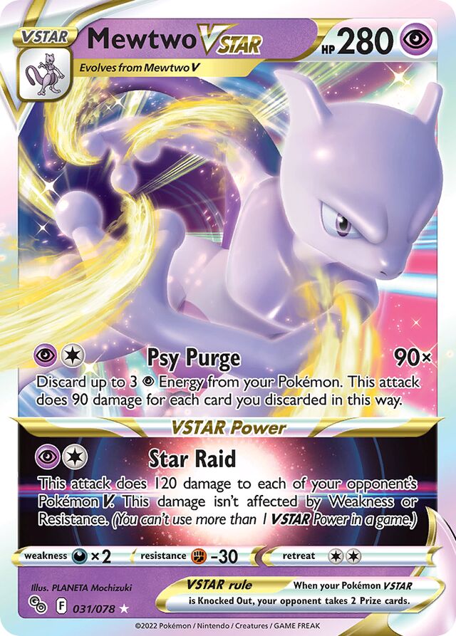 Mewto VSTAR - 031/078: Pokemon Go (PGO) (LP)
