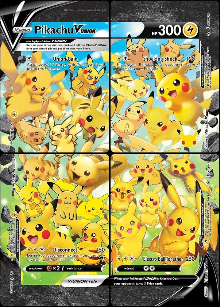Pikachu V-UNION - Set Completo