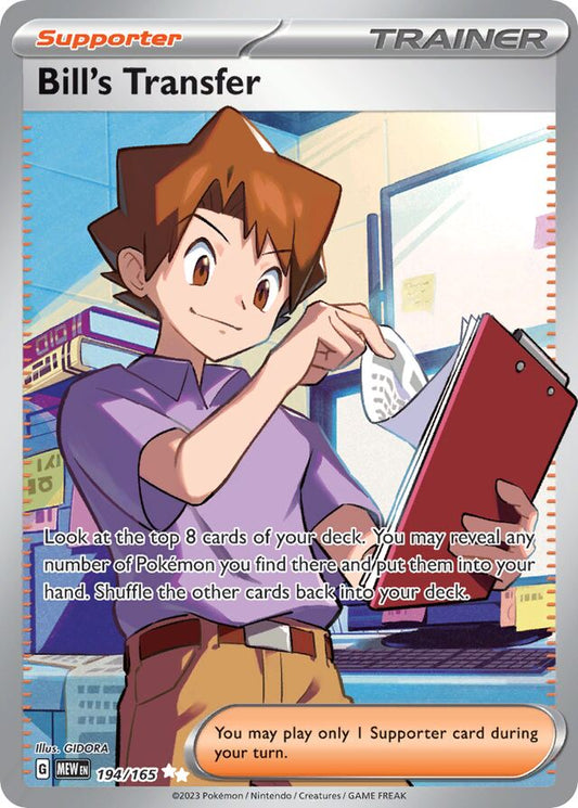 Bill's Transfer - 194/165: Scarlet & Violet 151 (MEW)