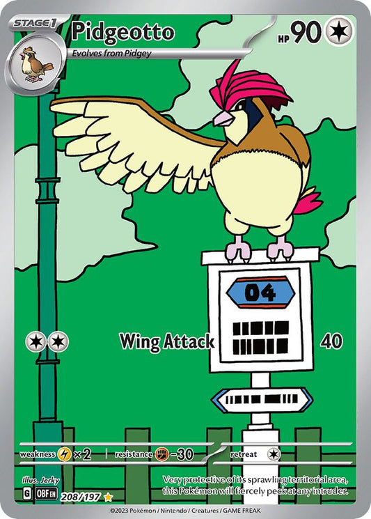 Pidgeotto - 208/197: Obsidian Flames (OBF)