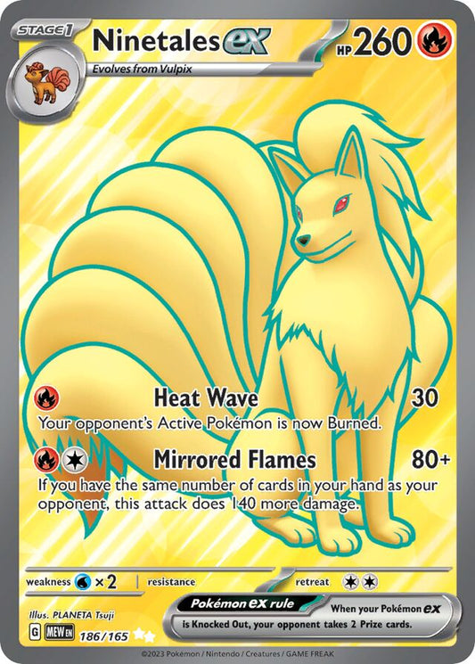 Ninetales ex - 186/165: Scarlet & Violet 151 (MEW)