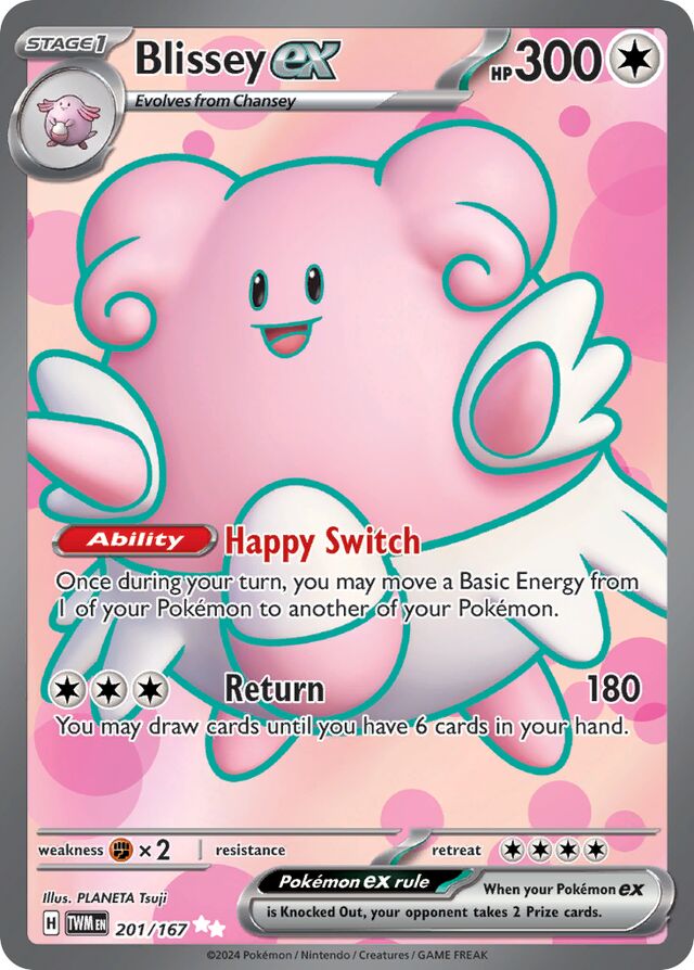 Blissey ex - 201/167: Twilight Masquerade (TWM) (Español)