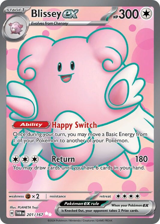 Blissey ex - 201/167: Twilight Masquerade (TWM) (Español)