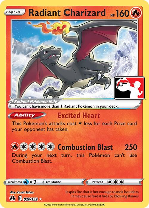 Radiant Charizard (Play Prize Pack) - 020/159: Crown Zenith (CRZ)