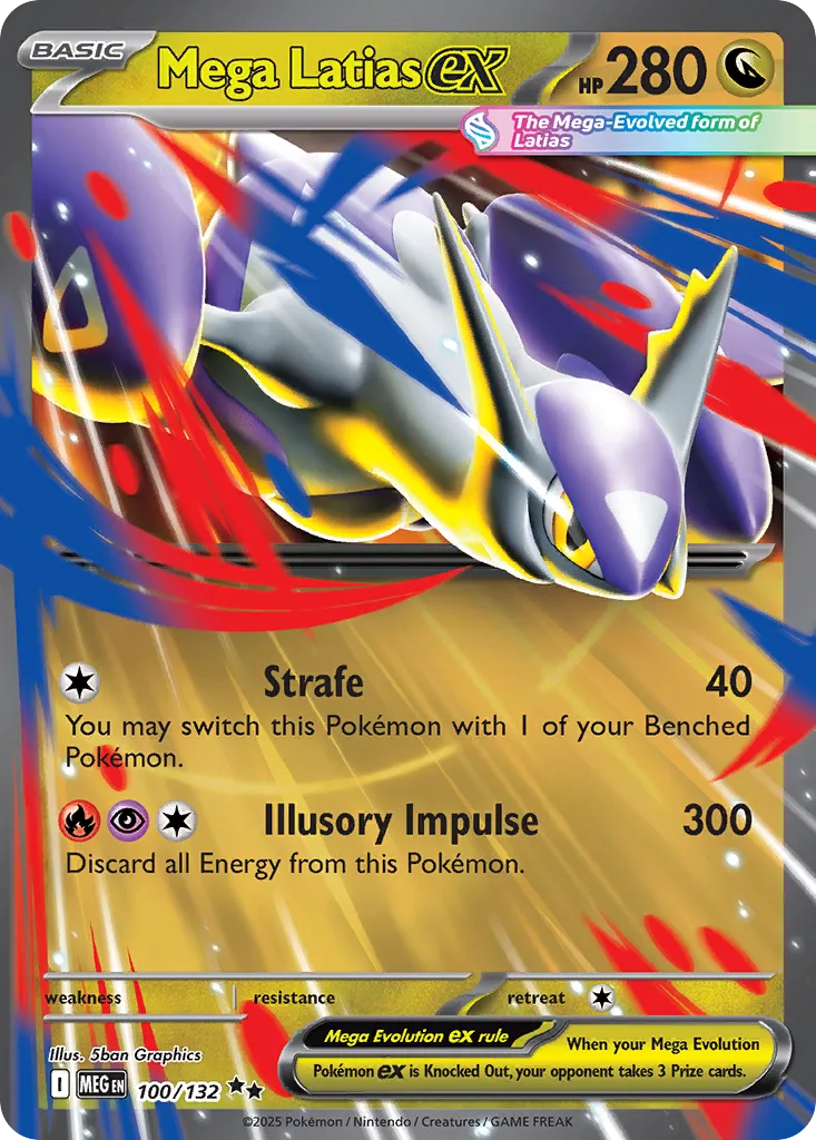 Mega Latias EX- 100/132: Mega Evolution (MEG)