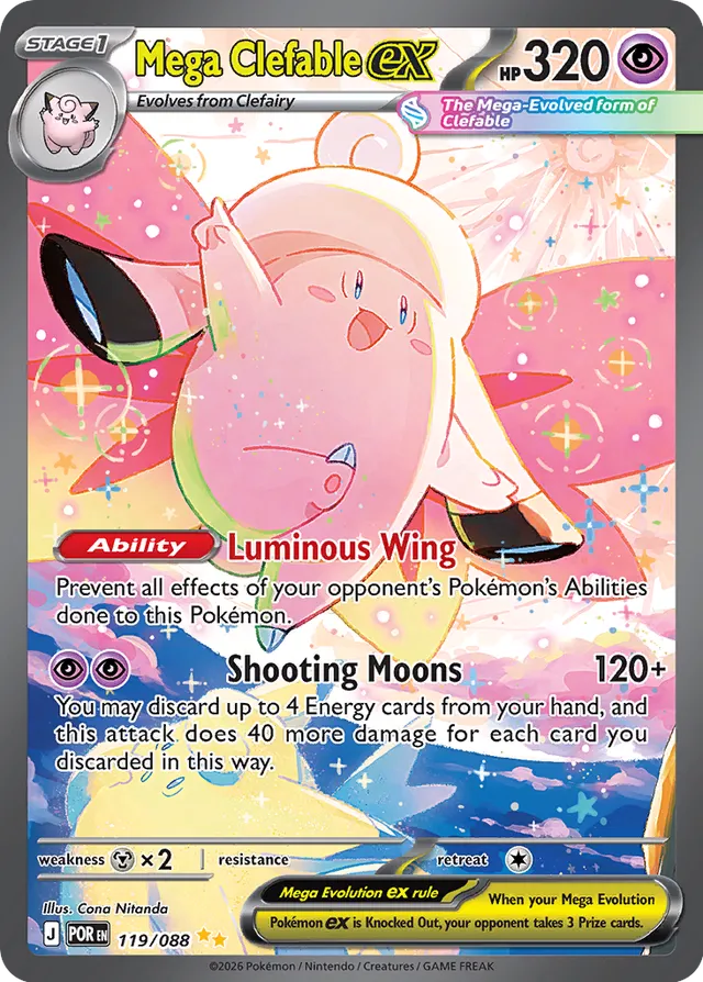 Mega Clefable ex - 119/088: Perfect Order (POR) (Español)