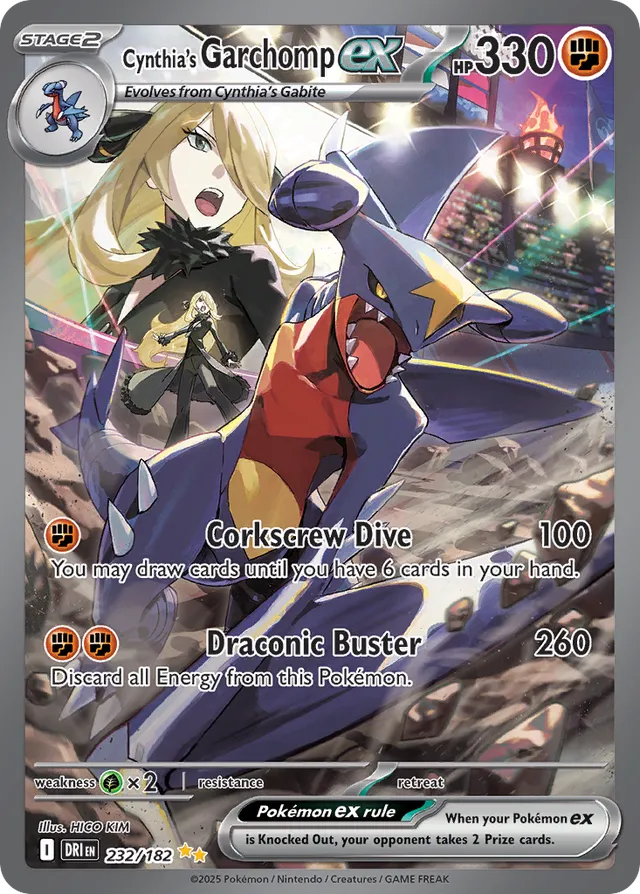 Cynthia's Garchomp ex - 223/182: Destined Rivals (DRI)