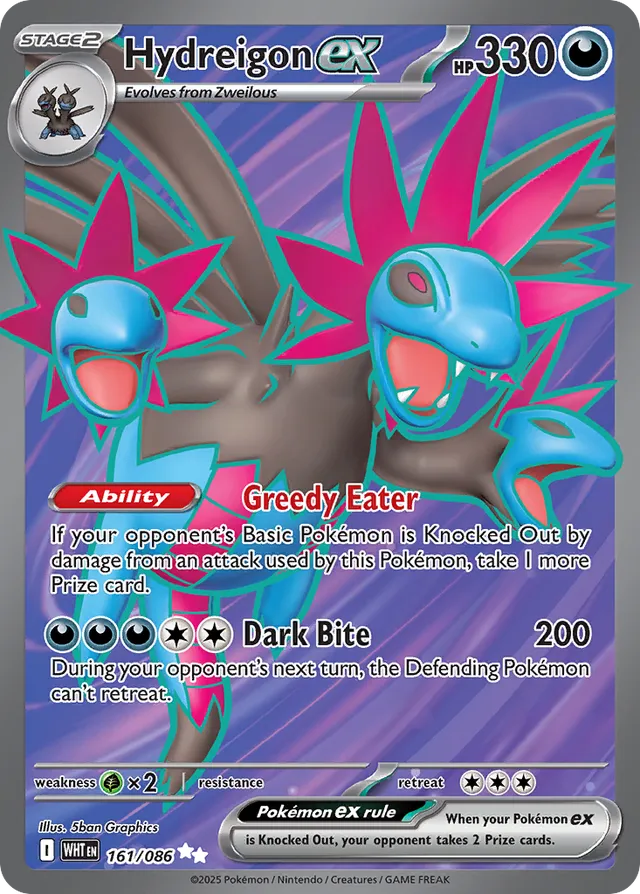 Hydreigon EX - 161/086: White Flare (WHT)
