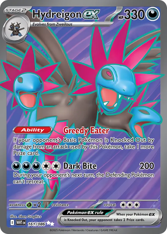 Hydreigon EX - 161/086: White Flare (WHT)